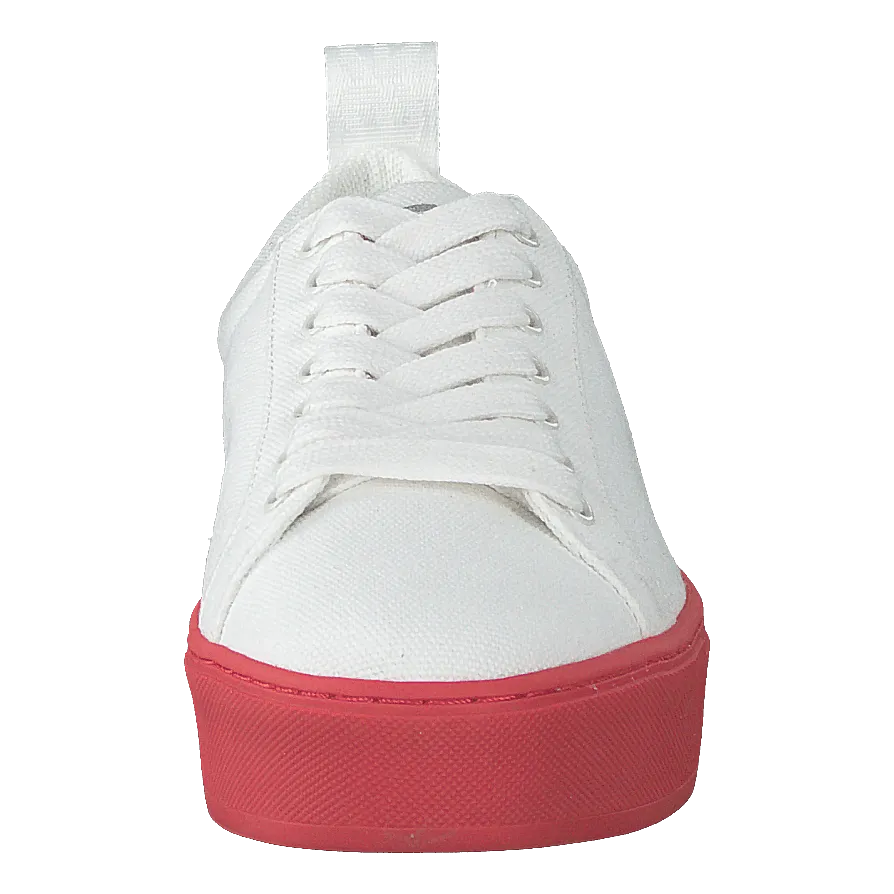 Arlo Three Antique White, Red Outsole