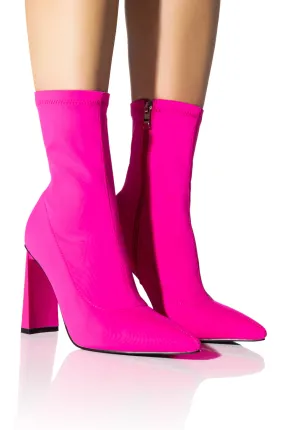 AZALEA WANG MOSCATO MESH CHUNKY BOOTIE IN PINK