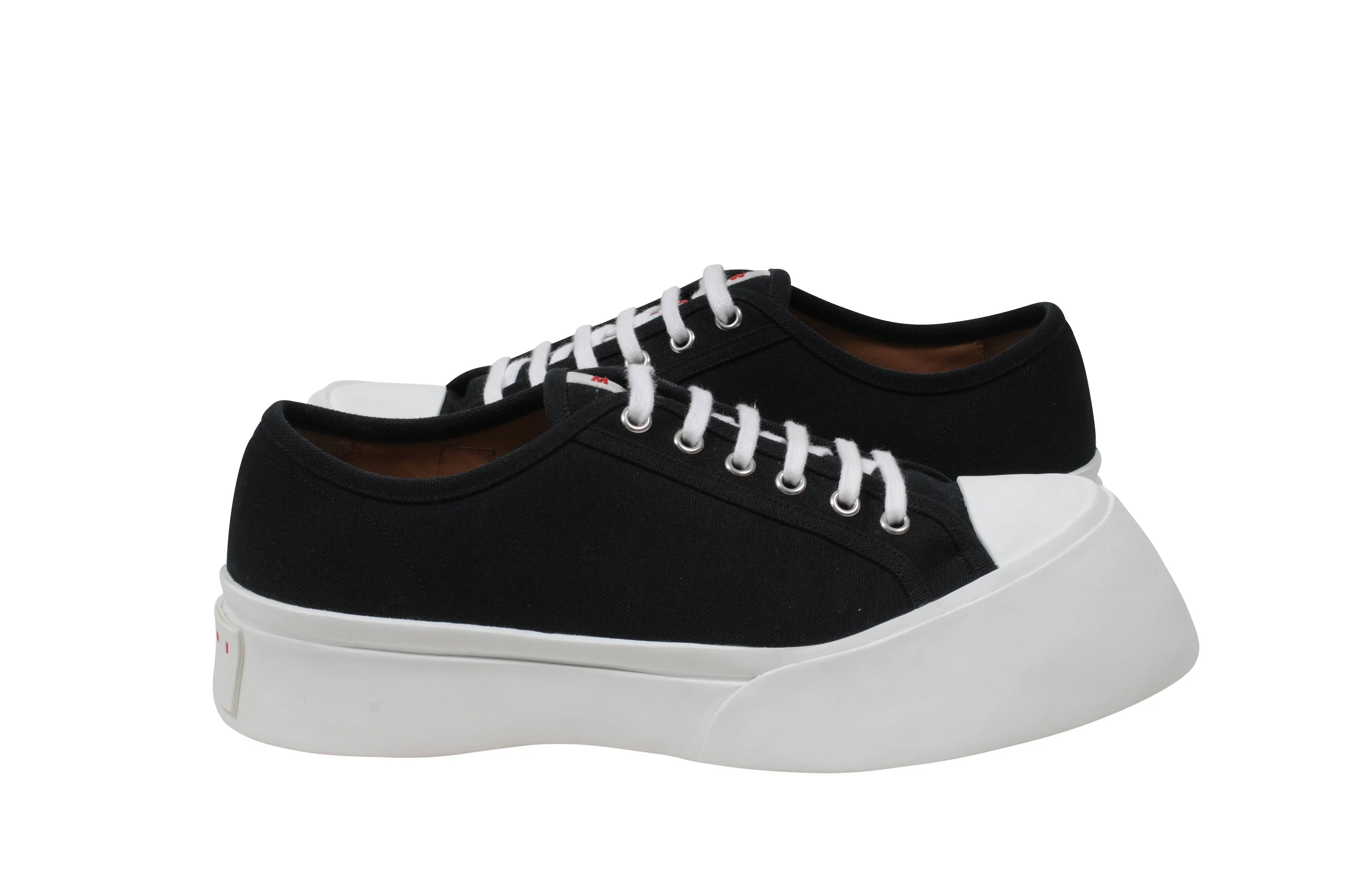 Black Pablo Asymmetrical Canvas Sneakers