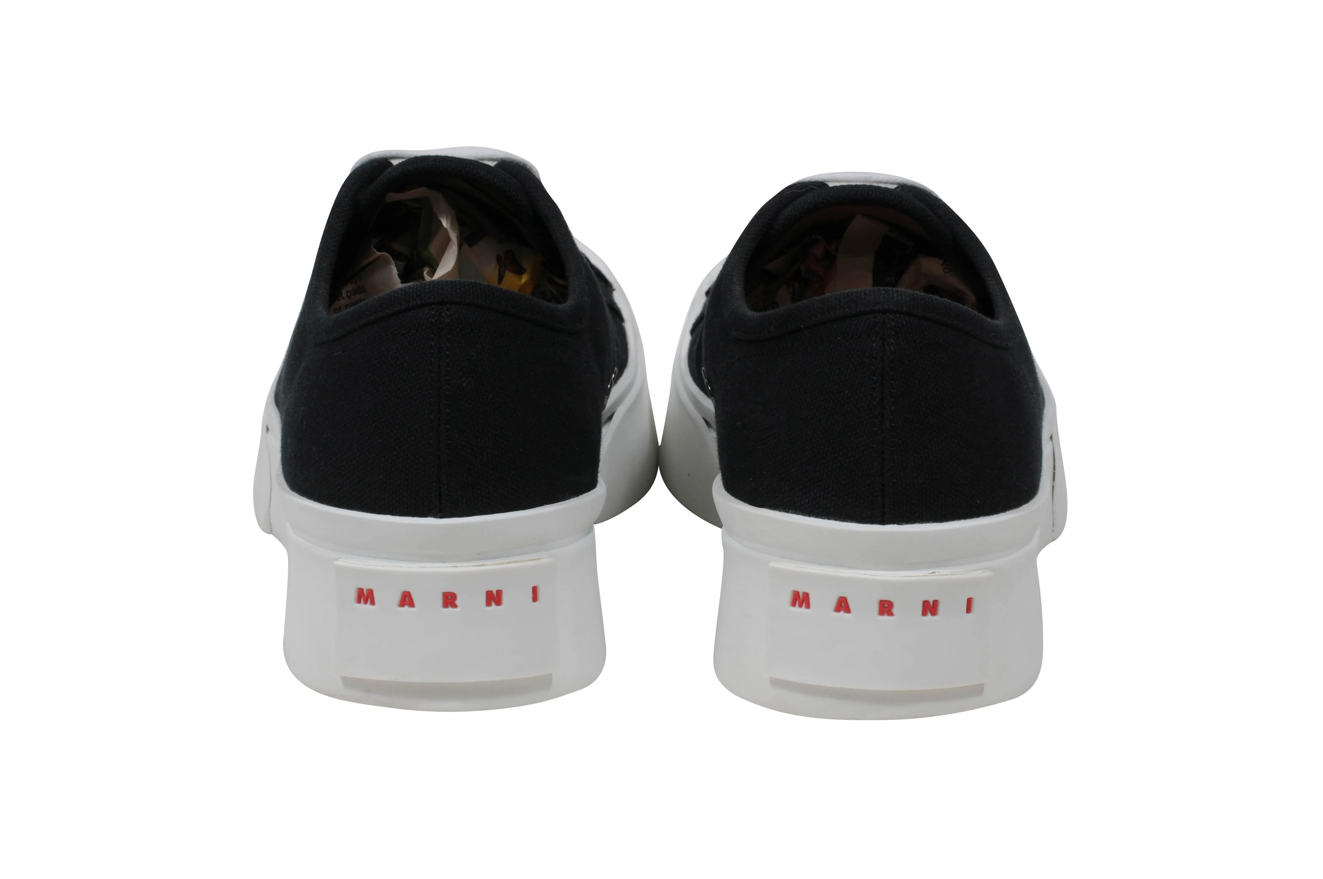 Black Pablo Asymmetrical Canvas Sneakers