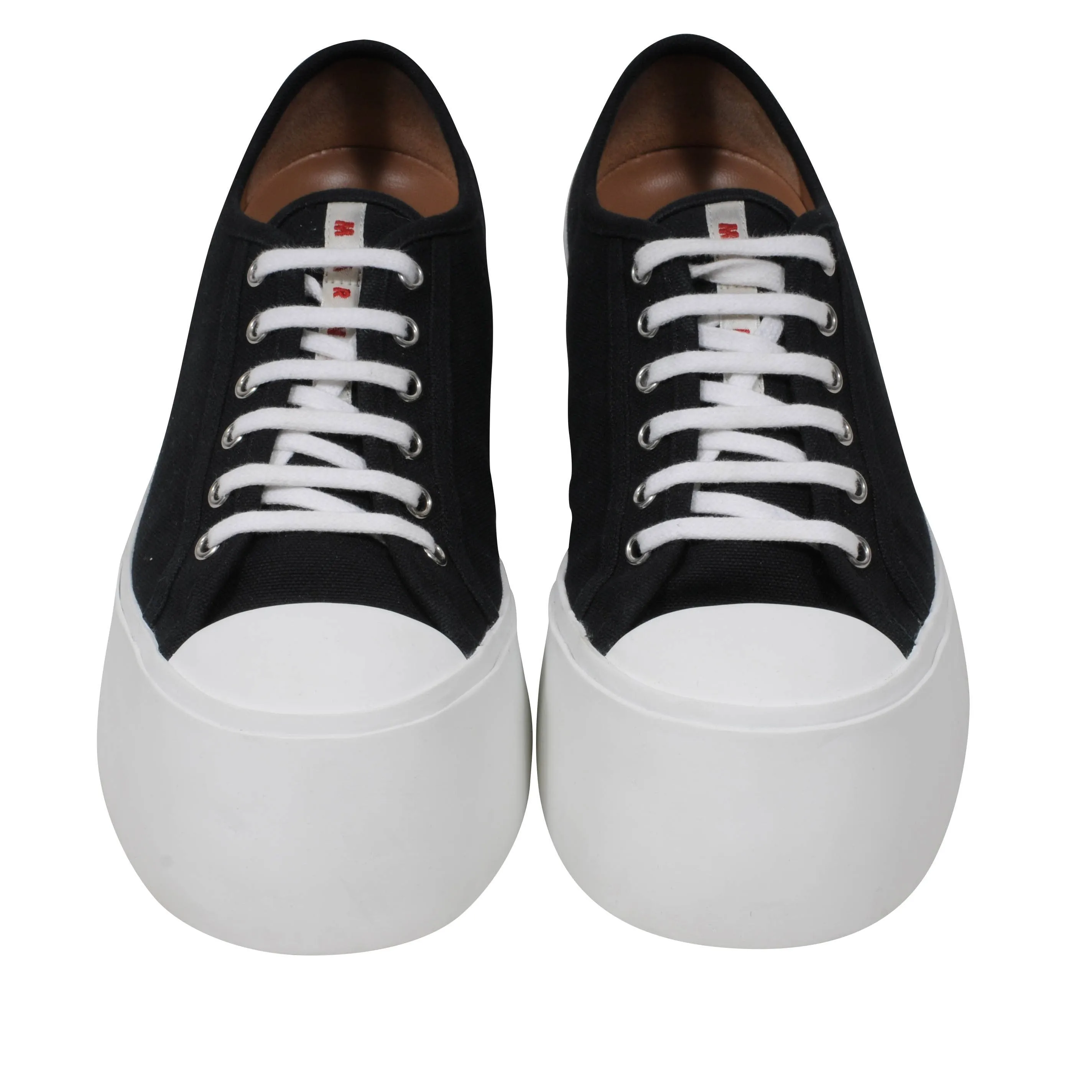 Black Pablo Asymmetrical Canvas Sneakers