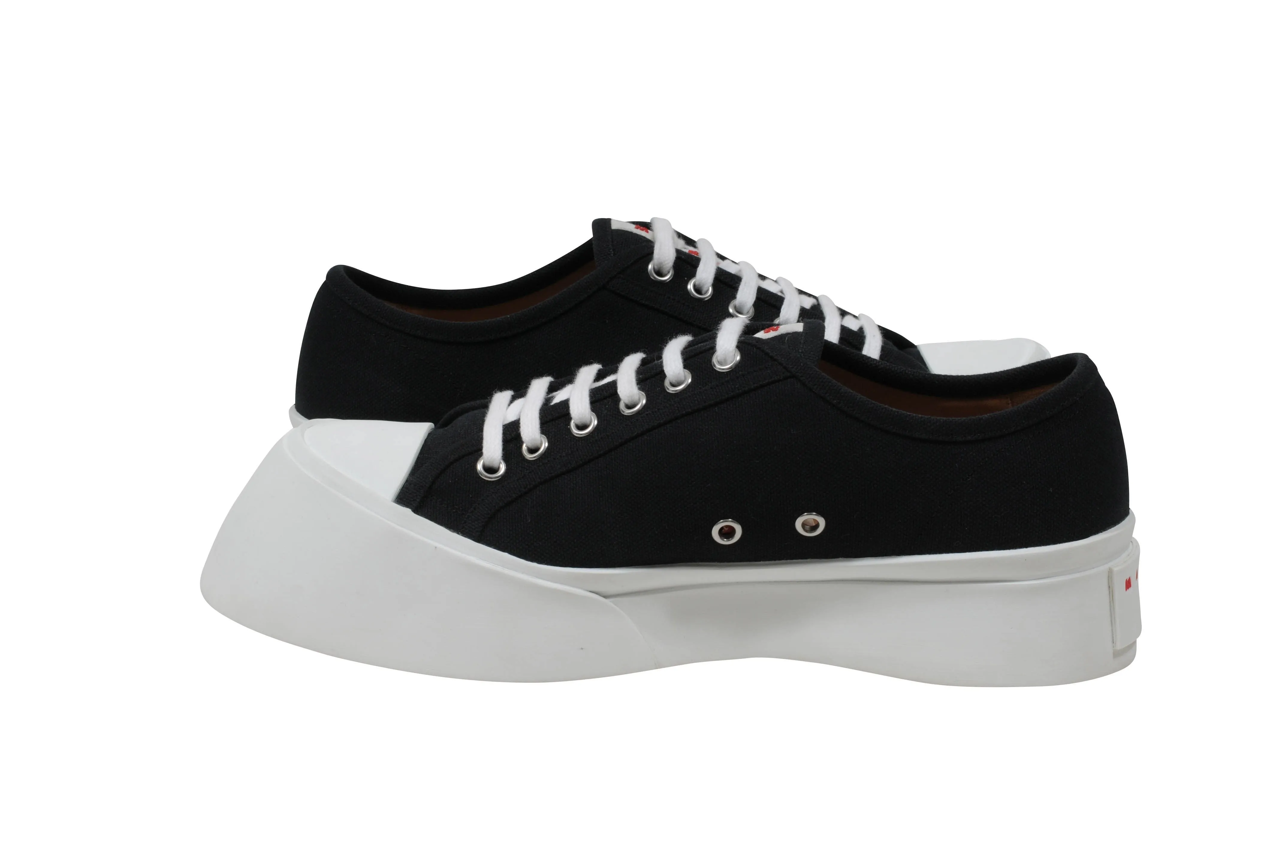 Black Pablo Asymmetrical Canvas Sneakers