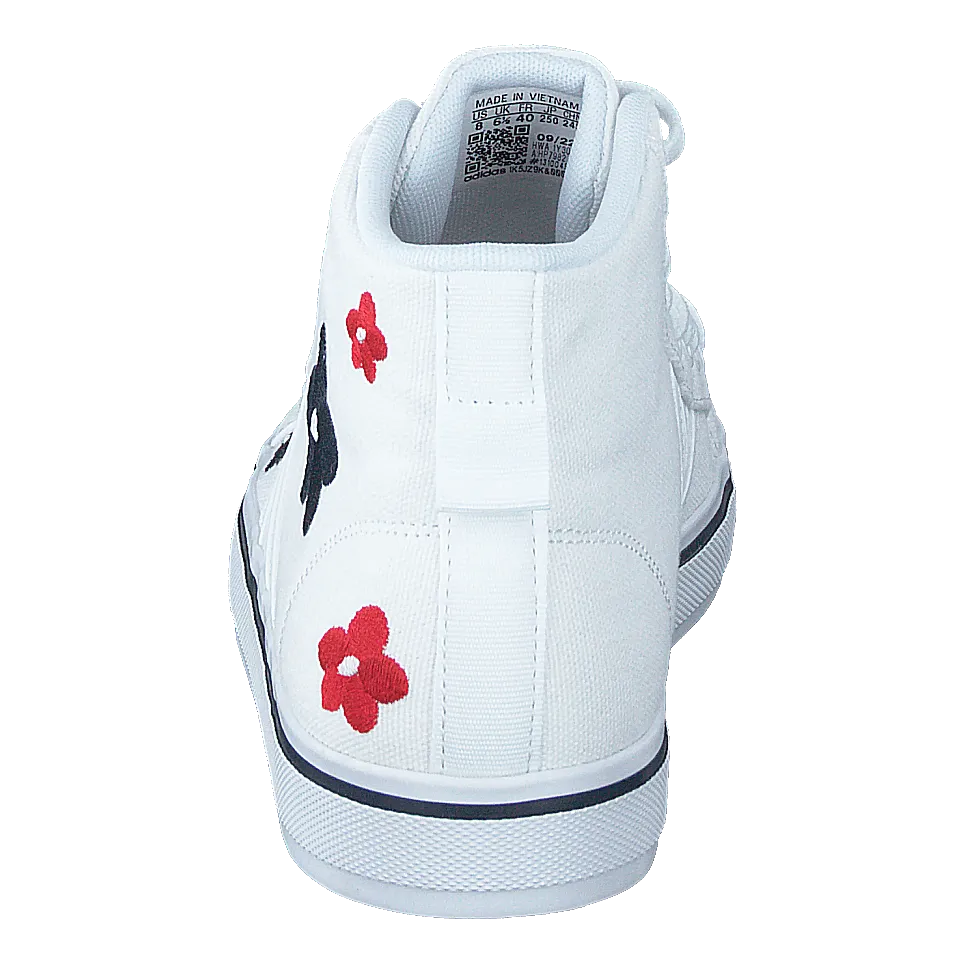 Bravada 2.0 Lifestyle Skateboarding Canvas Mid-Cut Graphic Shoes Cloud White / Cloud White / Cloud White