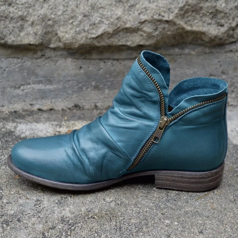 Brigitte™ - Chic comfortable leather boots