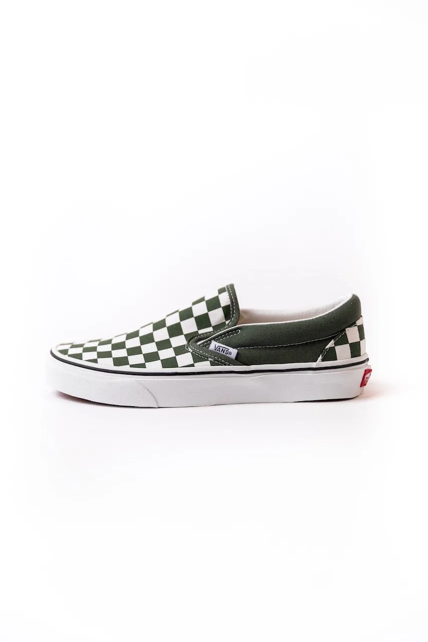 Checkerboard Slip On Vans