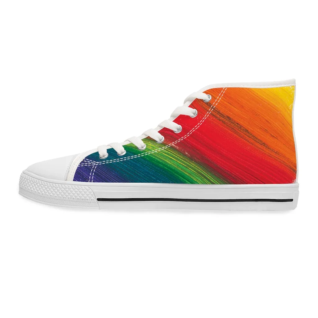 Colorful Women's High Top Sneakers