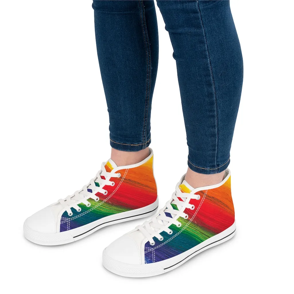 Colorful Women's High Top Sneakers