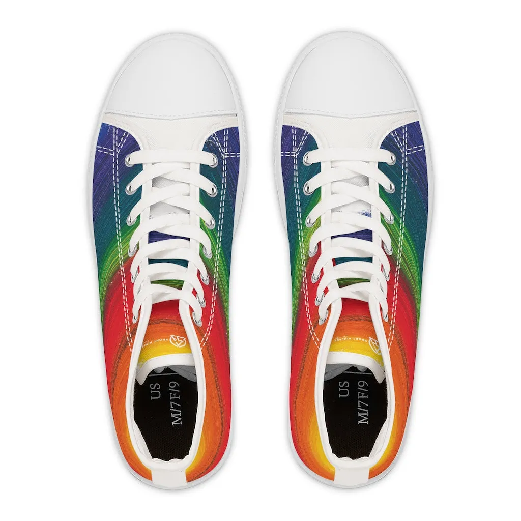 Colorful Women's High Top Sneakers