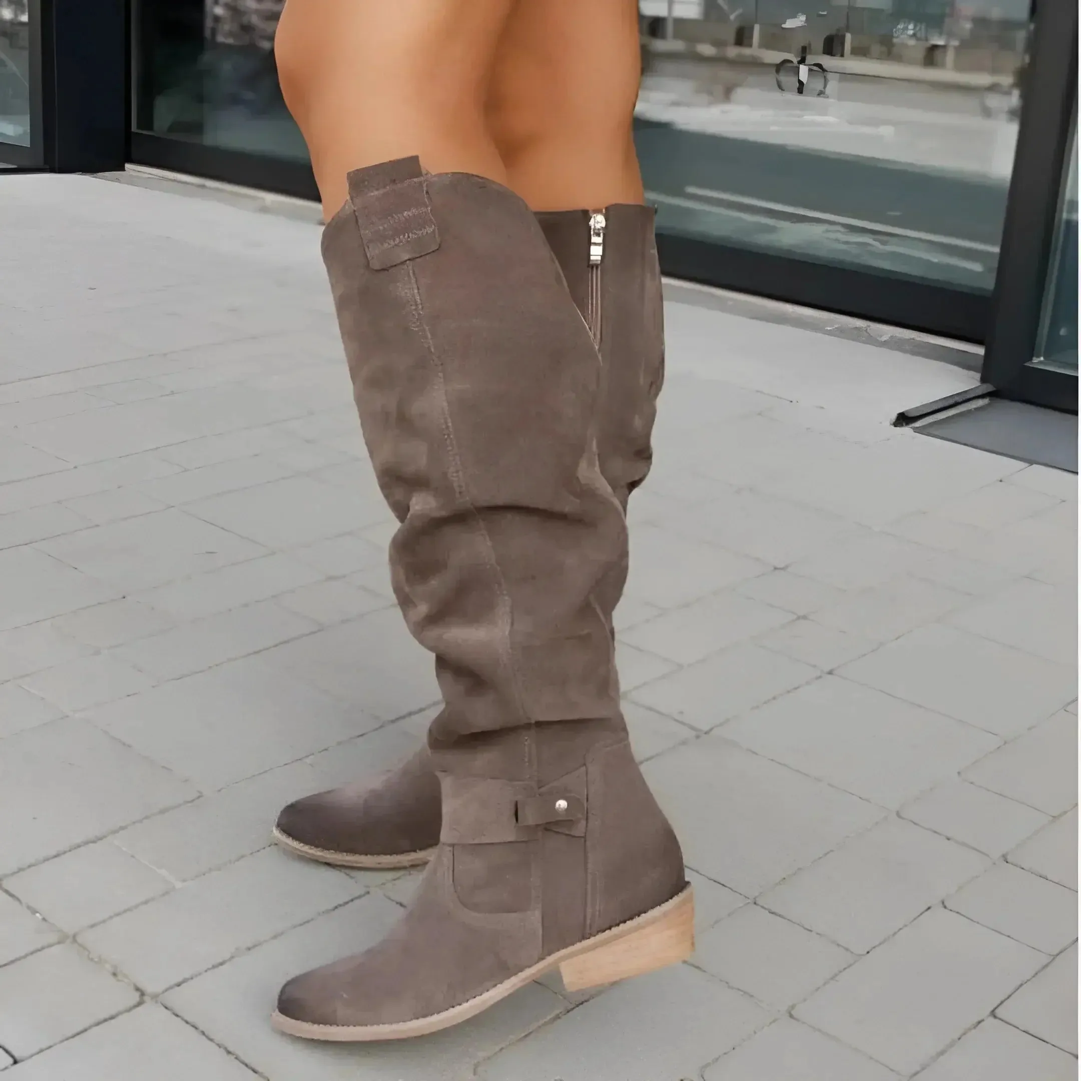 Comfortable Orthopedic Suede Boots for All-Day Support and Style