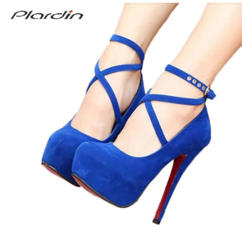 Cross-tied Ankle Strap Wedding Party Shoes Platform