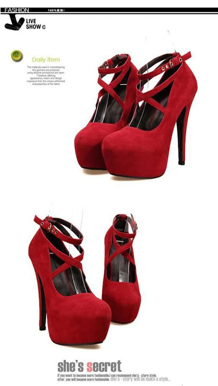 Cross-tied Ankle Strap Wedding Party Shoes Platform