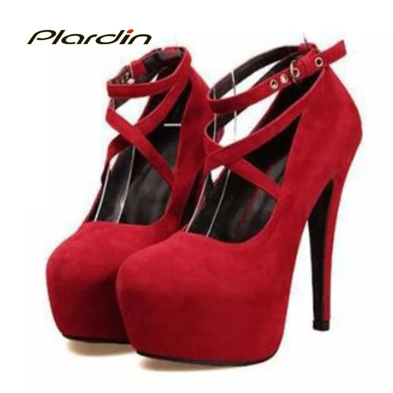 Cross-tied Ankle Strap Wedding Party Shoes Platform