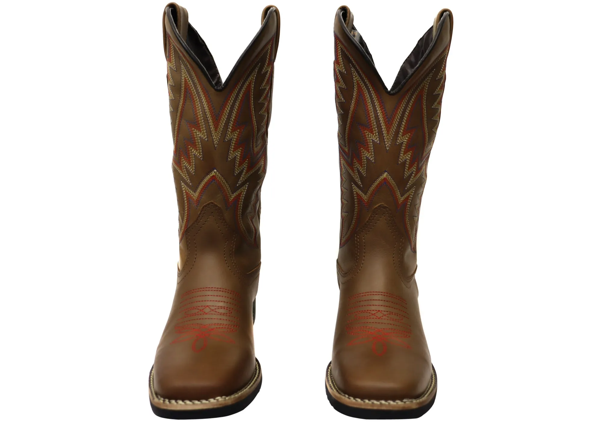 D Milton Caroline Womens Comfortable Leather Western Cowboy Boots