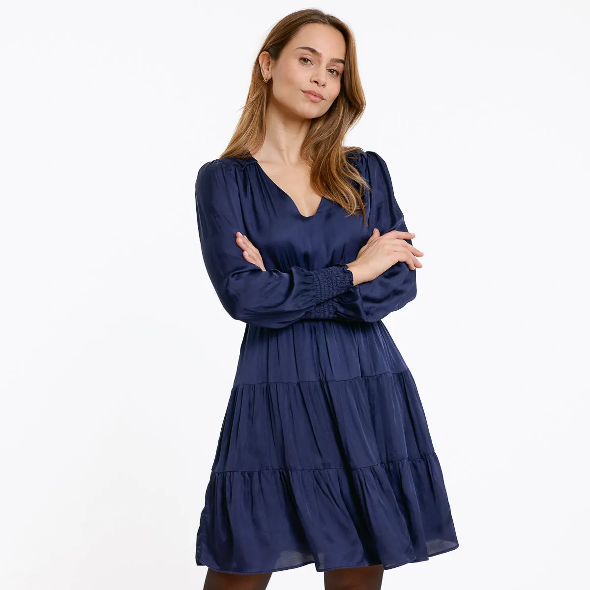 Hayet Mini Dress (Navy)