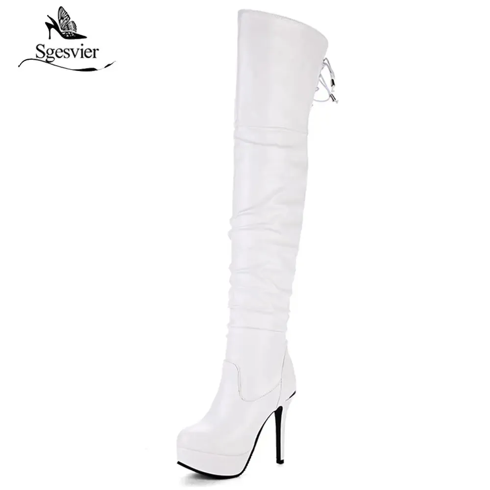 New Women Thigh High Boots Fashion over the knee Boots