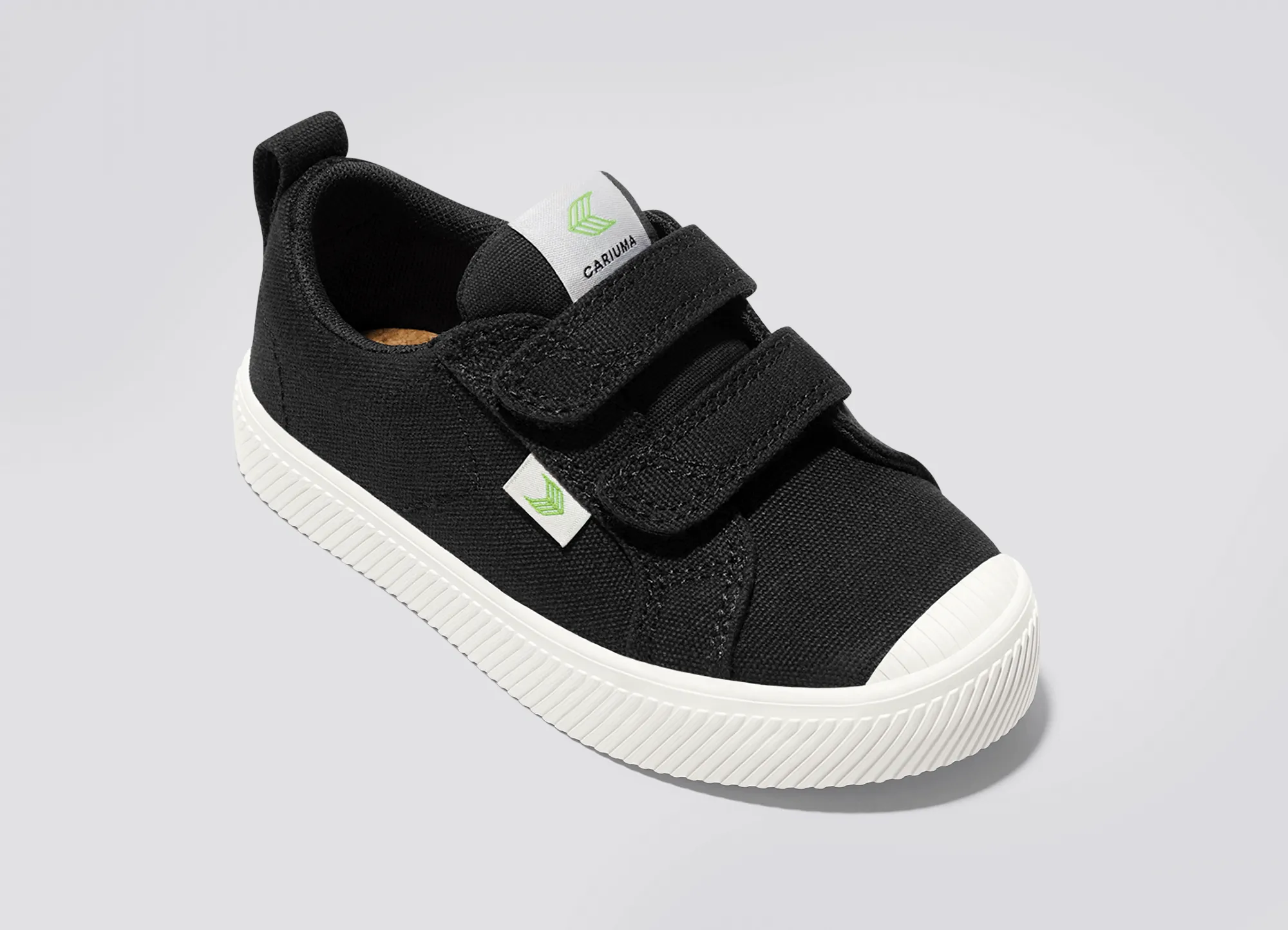 OCA Low Black Canvas Sneaker Kids