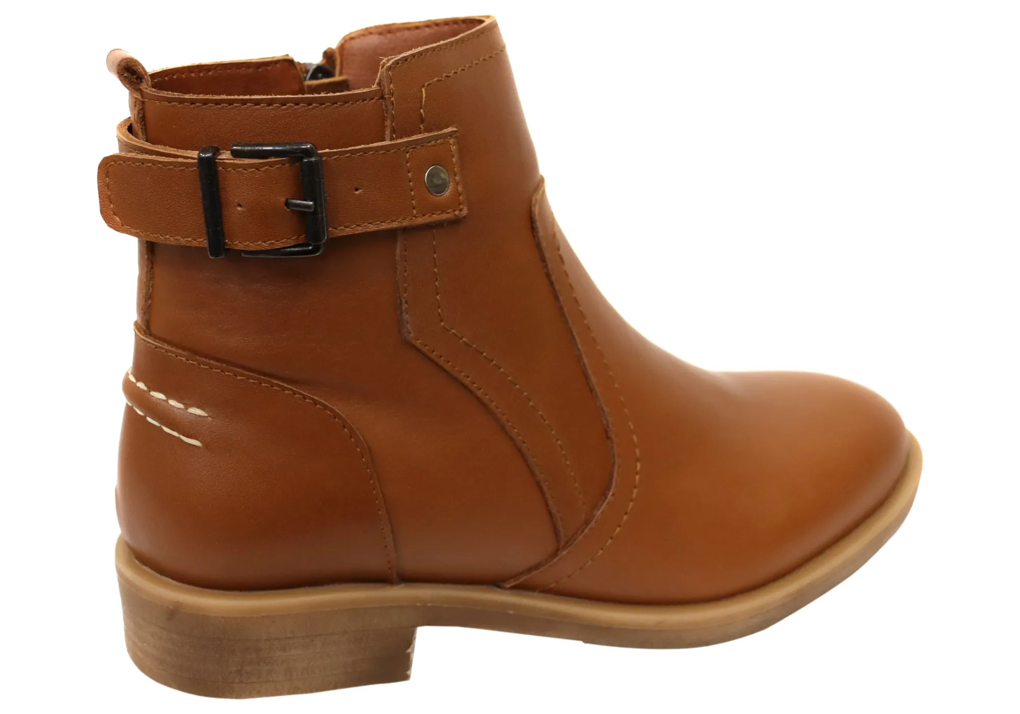 Orizonte Deny Womens European Comfortable Leather Ankle Boots