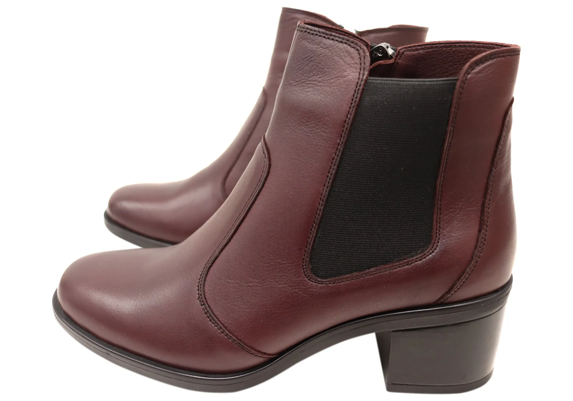 Orizonte Velmer Womens European Comfortable Leather Ankle Boots