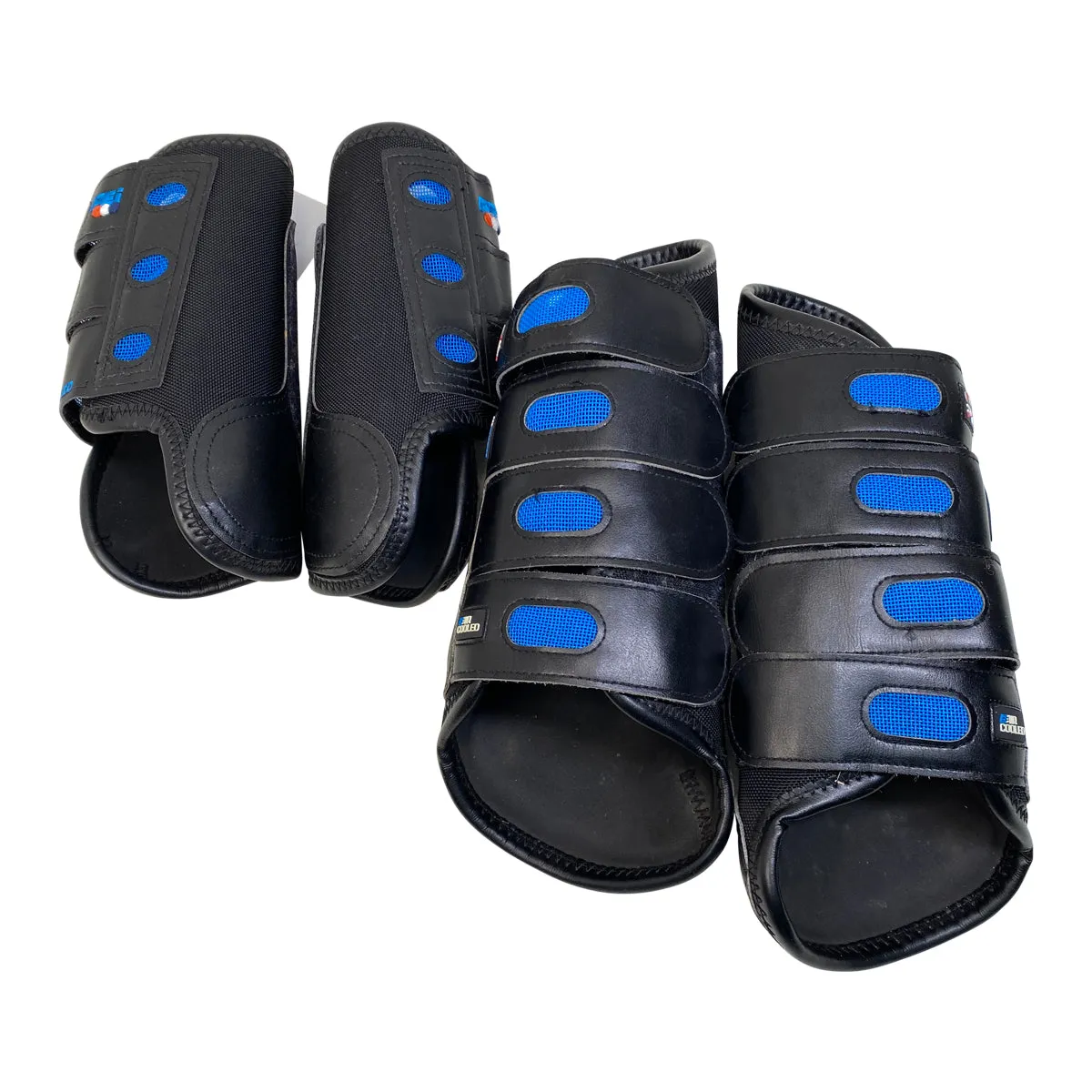 Premier Equine Aircooled Original Eventing Boots Set of 4 in Black/Blue - Full