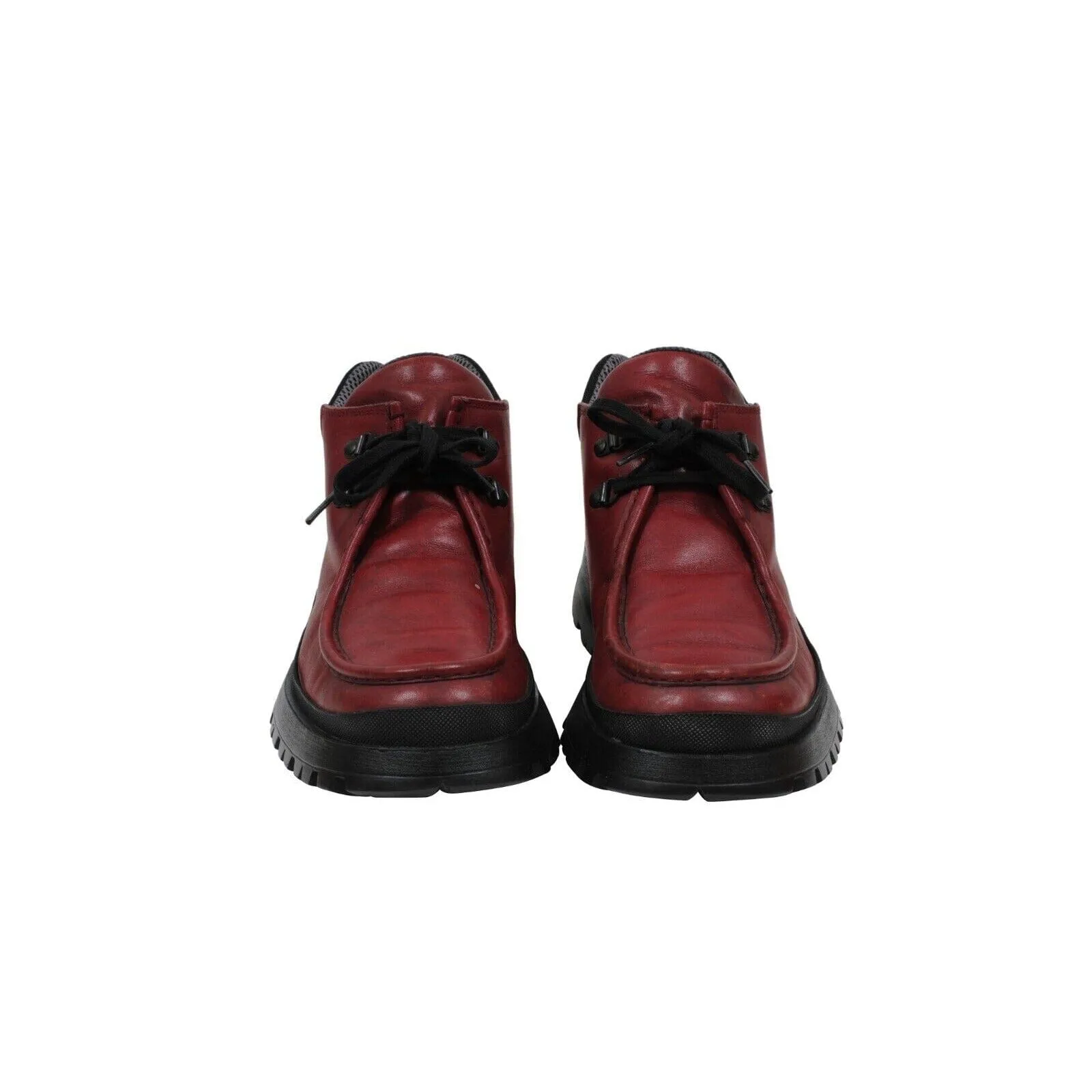 Red Leather Vintage Tyrolean Brixxen Hiking Boots