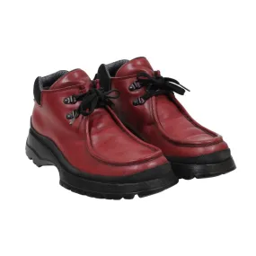 Red Leather Vintage Tyrolean Brixxen Hiking Boots