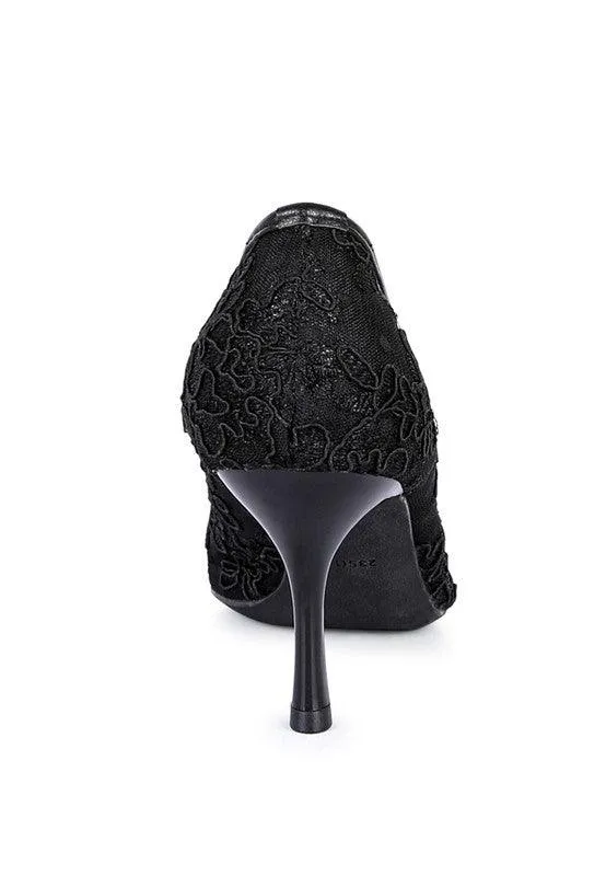 Reunion Lace Stiletto Party Pumps