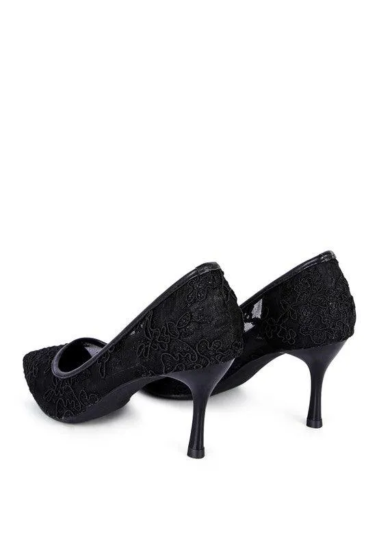 Reunion Lace Stiletto Party Pumps