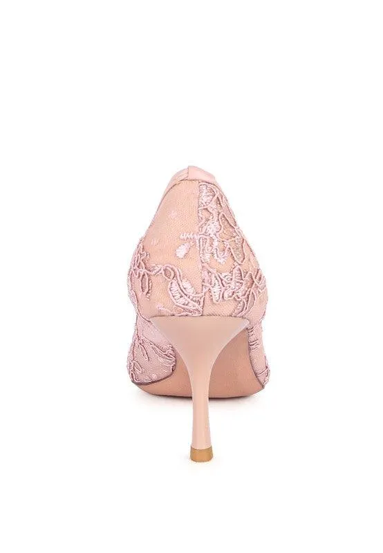 Reunion Lace Stiletto Party Pumps