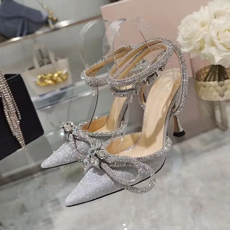 Rhinestones Bowknot Wedding High heels