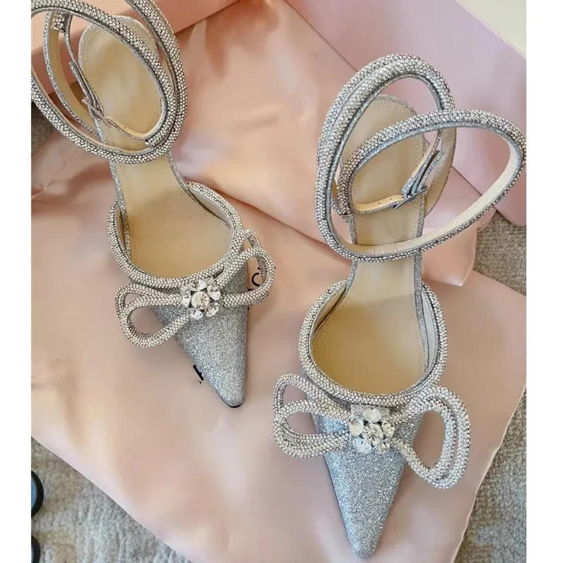 Rhinestones Bowknot Wedding High heels