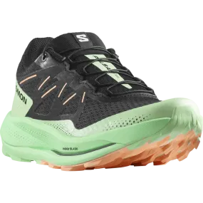 Salomon Pulsar Trail Shoes (Women's) Black / Green Ash / Cantaloupe