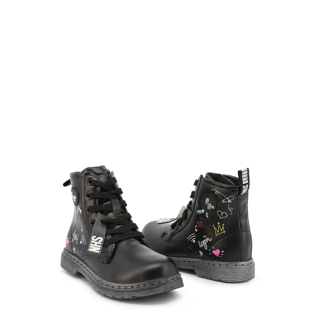 Shone Kids' Glitter Ankle Boots - Stylish & Comfortable