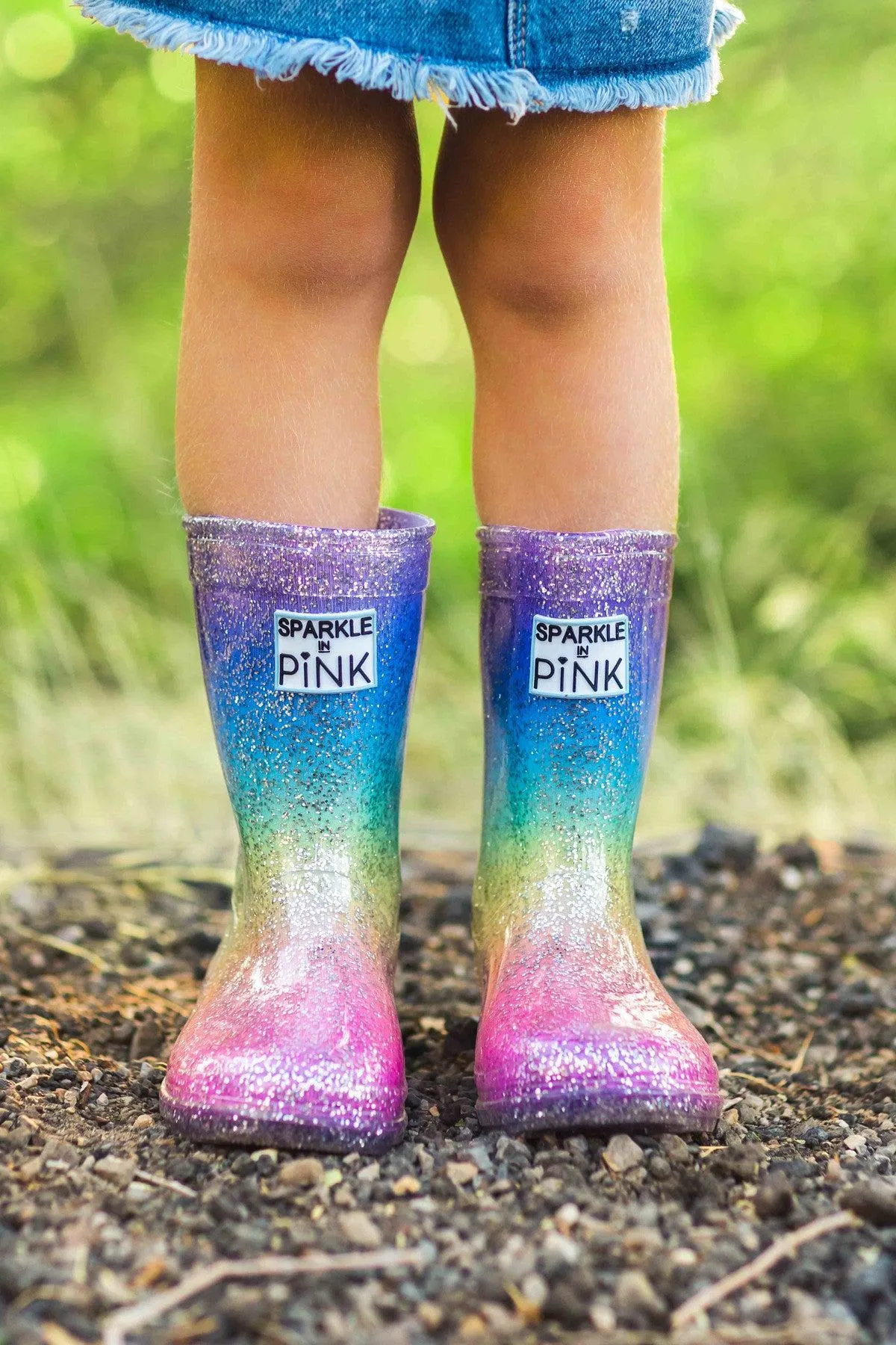 Sparkle In Pink Premium Glitter Boots