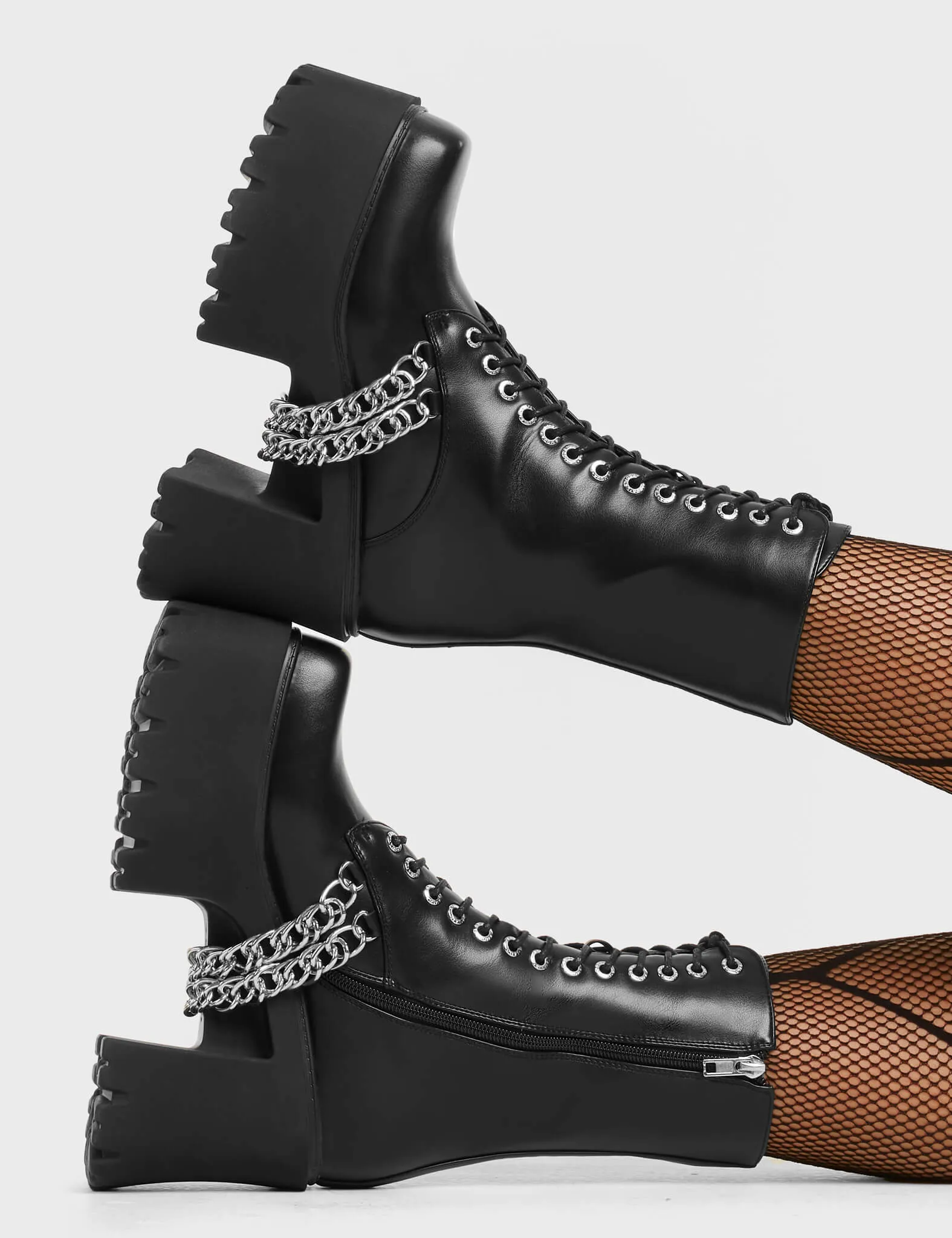 Step On It Chunky Platform Ankle Boots