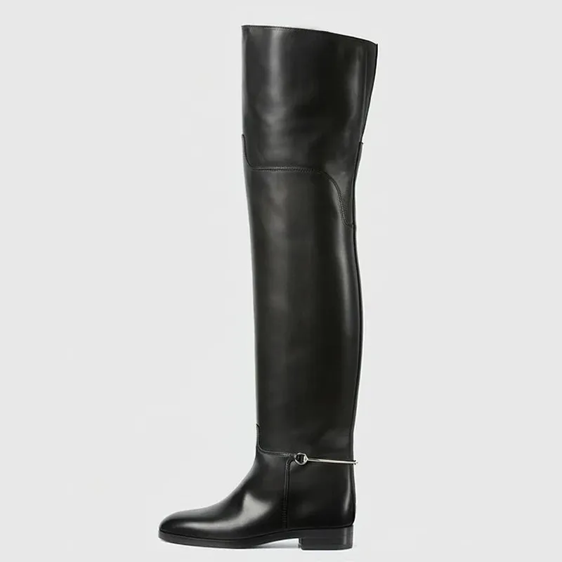 Trend4us Women's Sleek Over-The-Knee Chic Boots