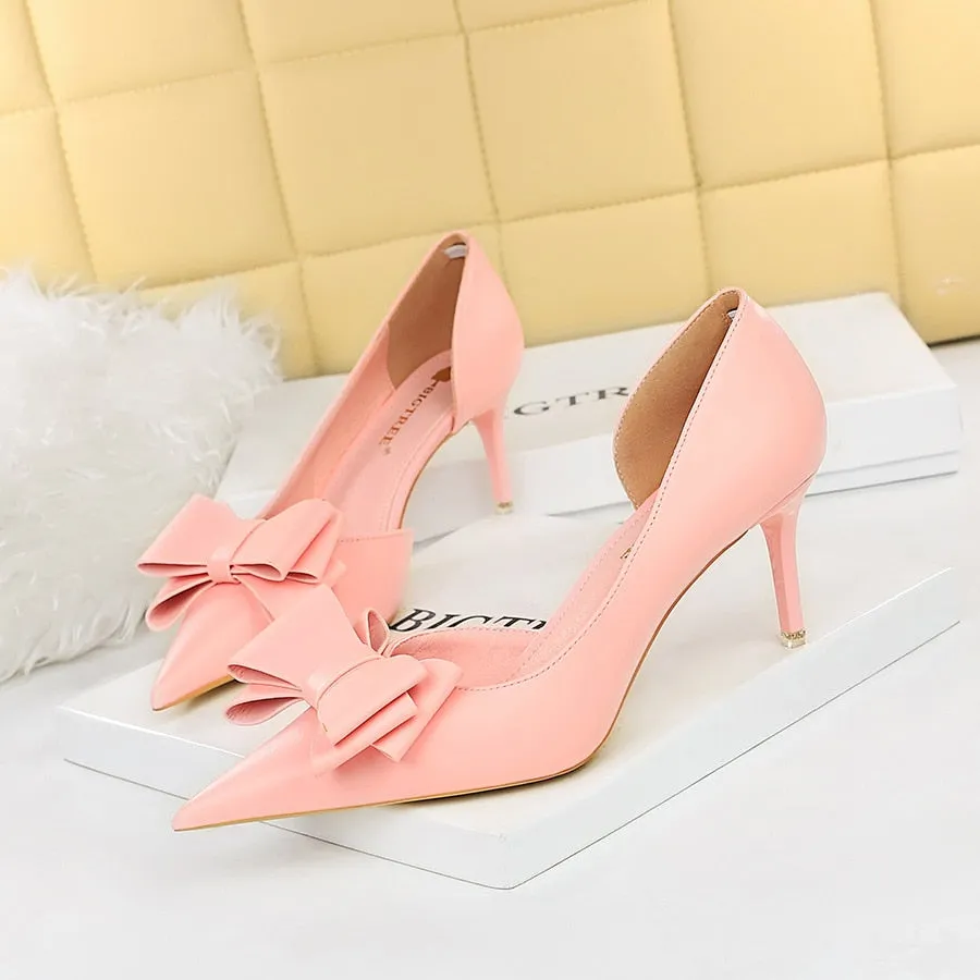 Wedding Bow High Heels