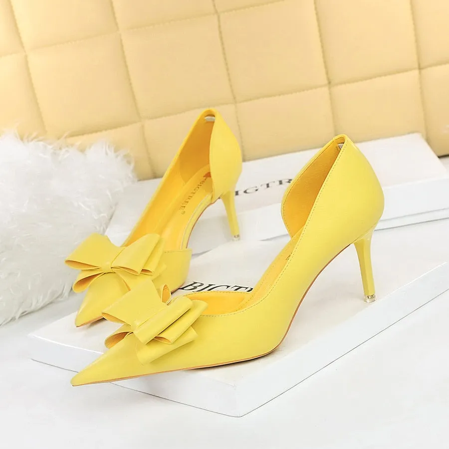 Wedding Bow High Heels