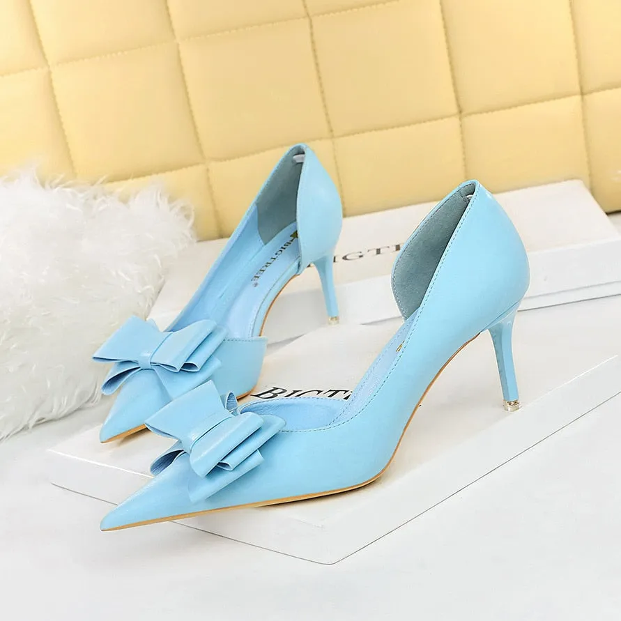 Wedding Bow High Heels