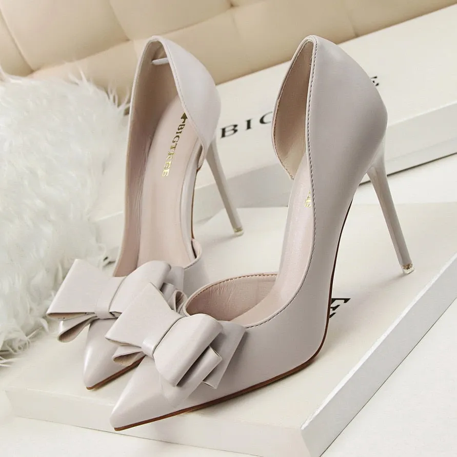 Wedding Bow High Heels