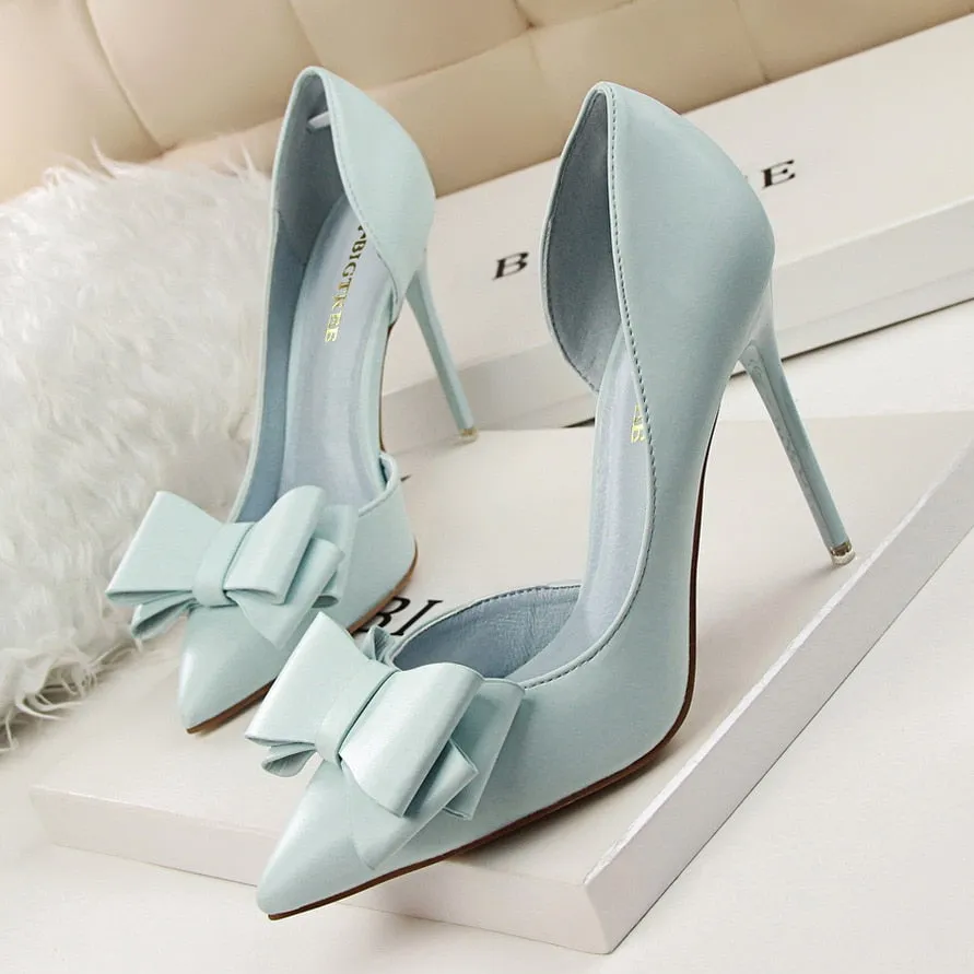 Wedding Bow High Heels